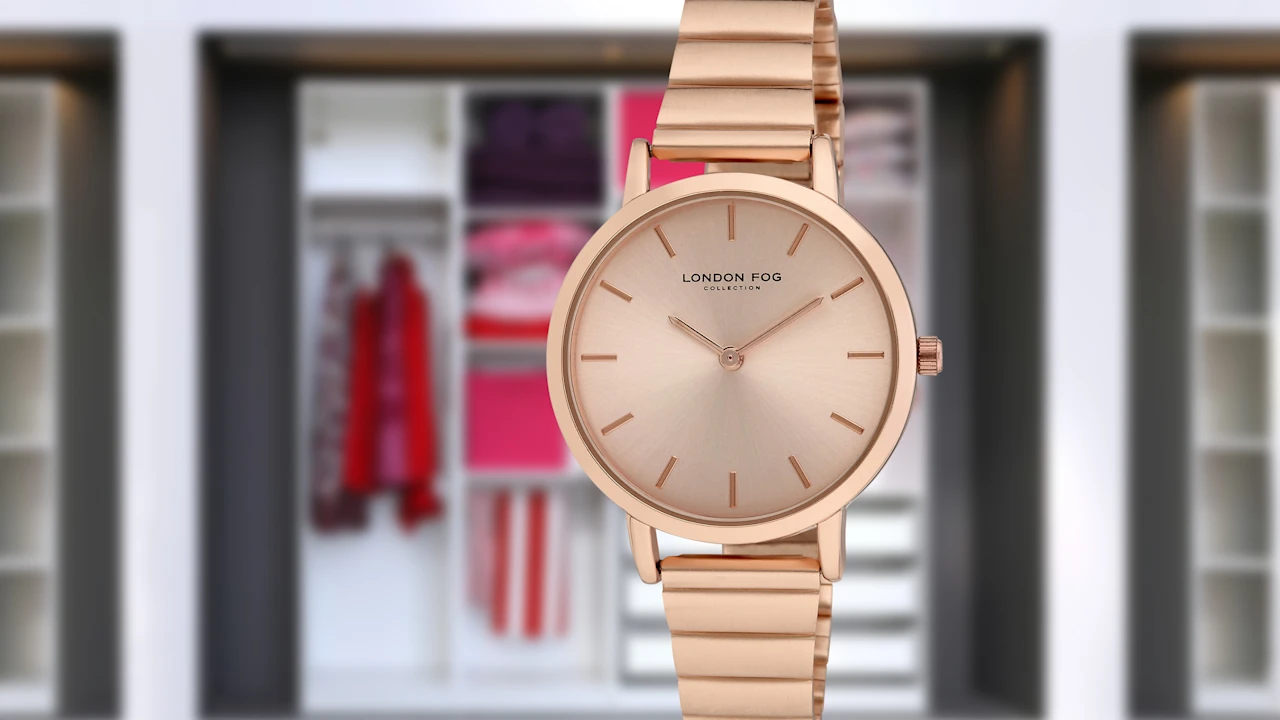 London Fog Women’s Sussex Link Bracelet Watch