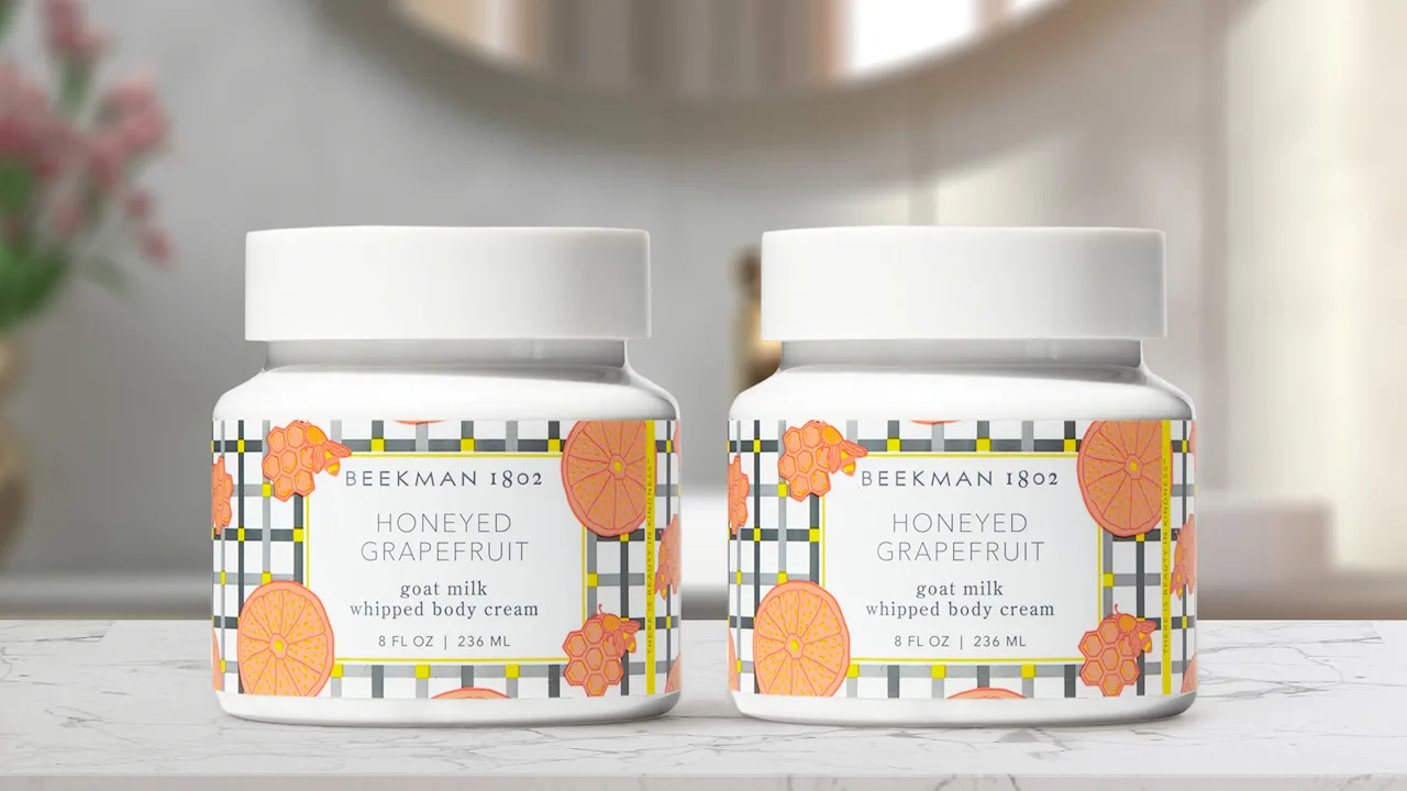 2-Pack: Beekman 1802 Honeyed Grapefruit Whipped Body Cream
