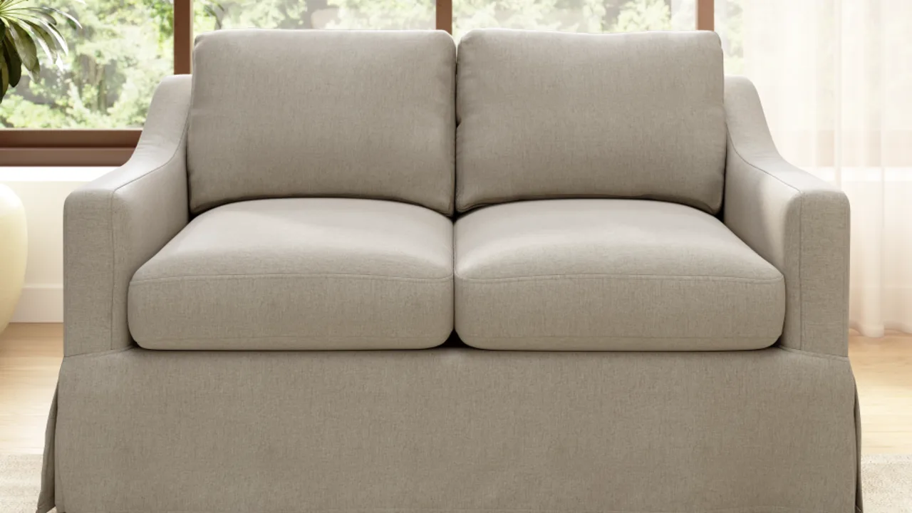 Harper 57W Loveseat with Slipcover