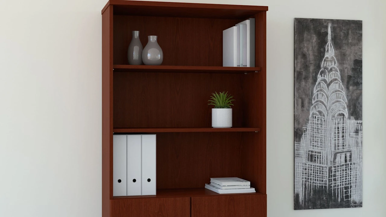 Series C 36W 5 Shelf Bookcase with Doors
