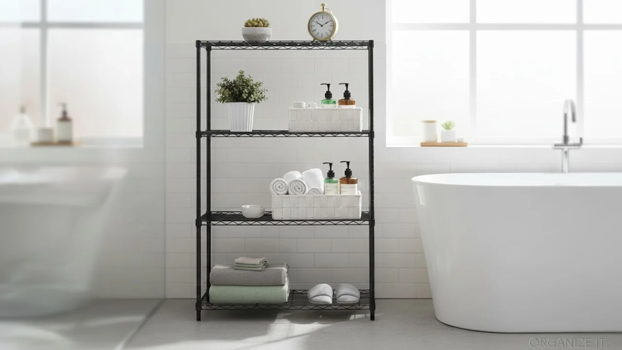 The Foldable 4-Tier Storage Shelf