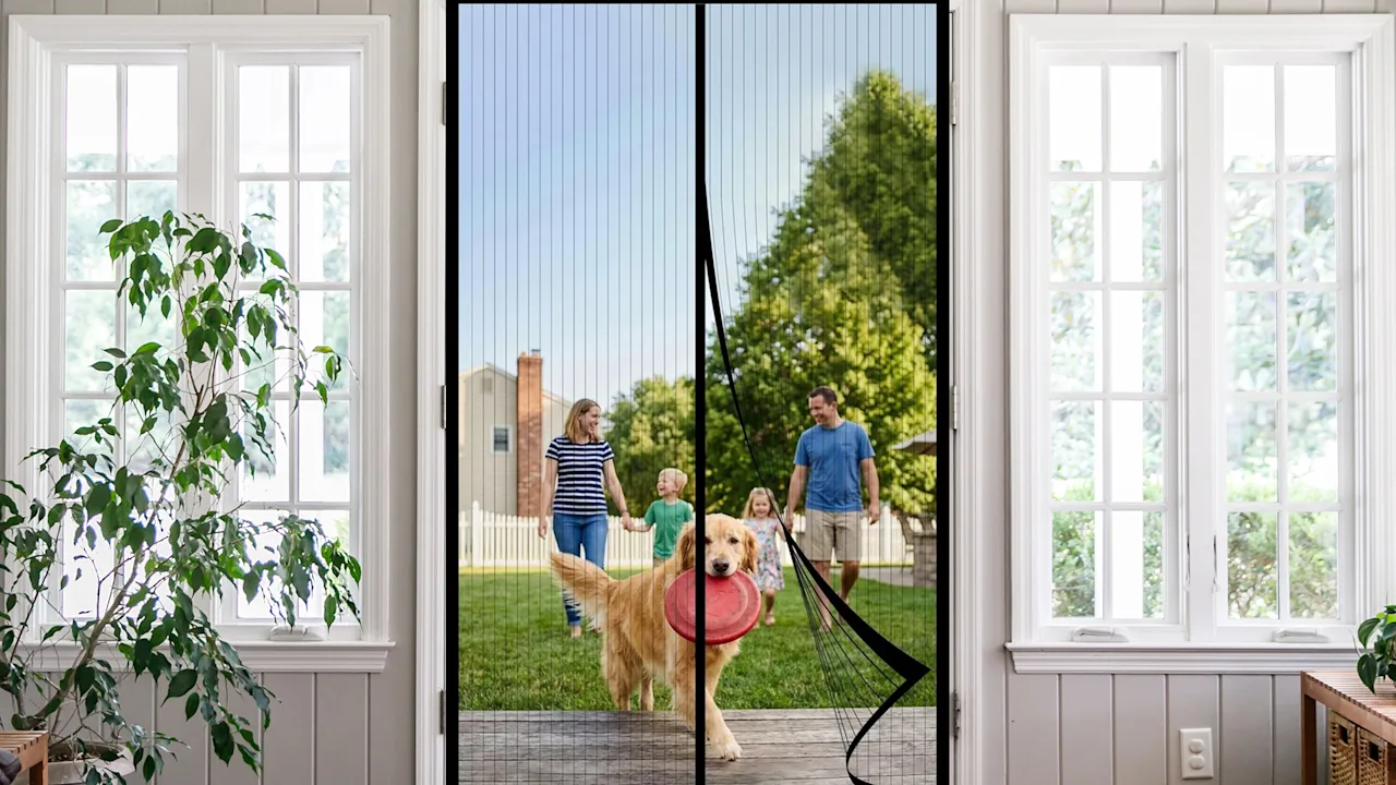 Krediz Magnetic Mesh Screen Door