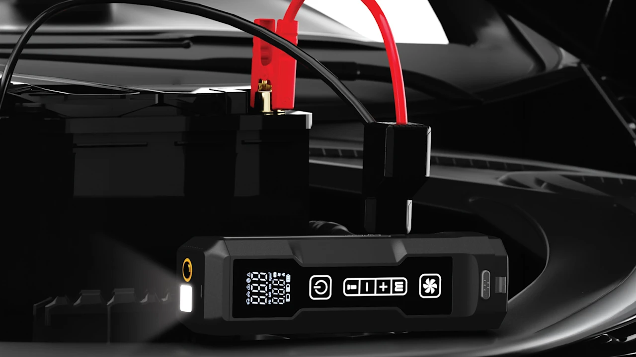 RCA 5-In-1 Jump Starter Multi-Tool with Vacuum and Tire Inflator