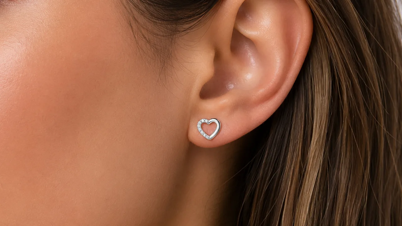 Donatello Gian Sterling Silver Heart Earrings