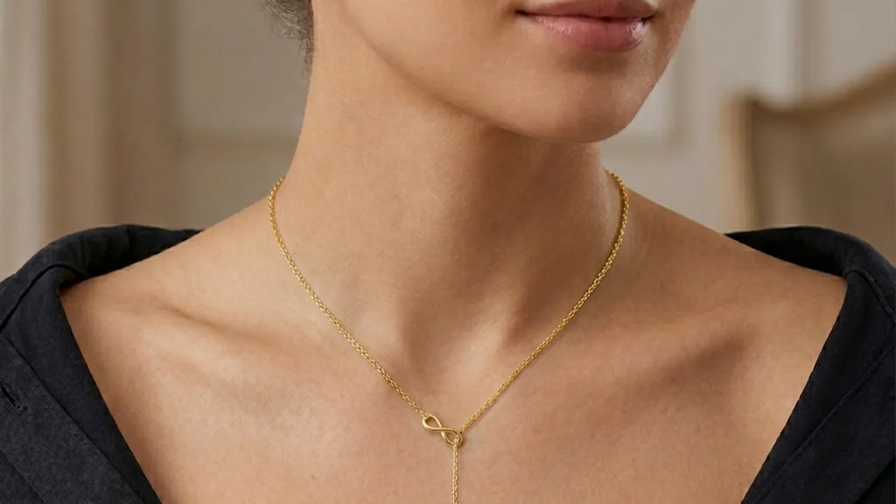 Kylie Harper Sterling Silver Infinity Heart Y Necklace