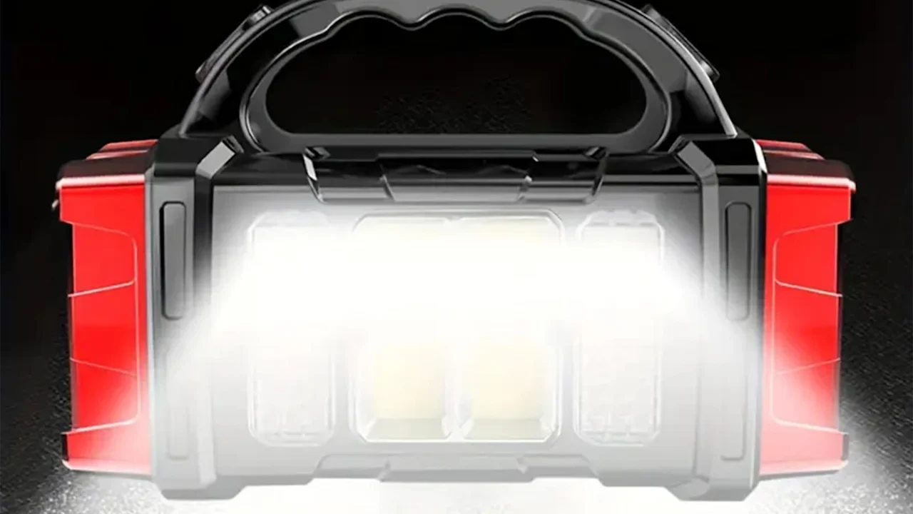 Hakol Linterna LED Recargable por Energía Solar y USB con 4 Modos