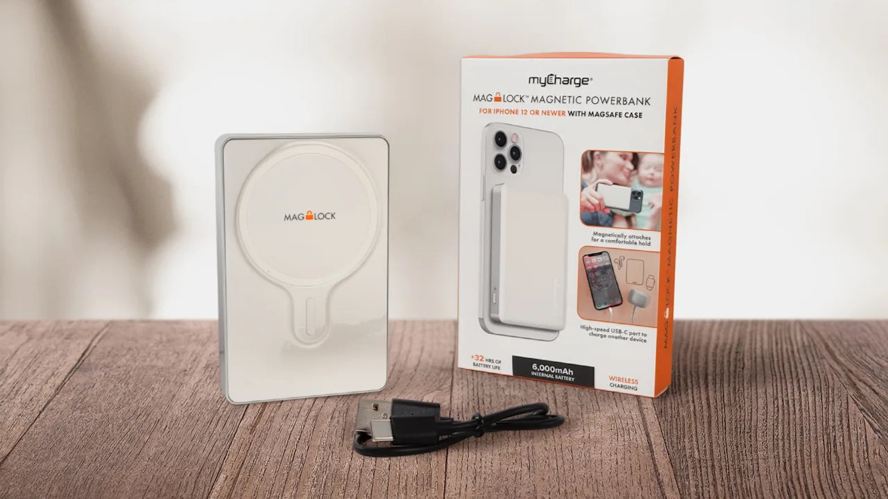 MyCharge MagLock Magnetic Powerbank For iPhone with MagSafe Case