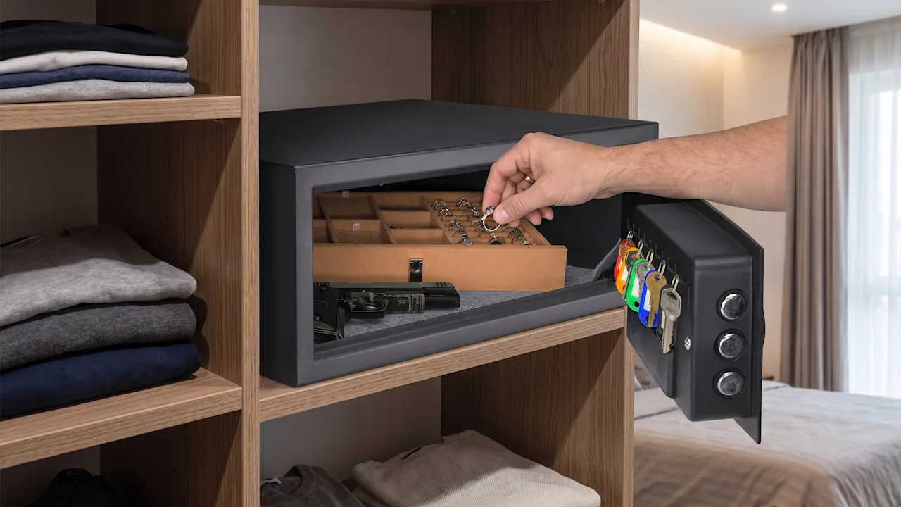 The Self-Lighting Keypad Safe