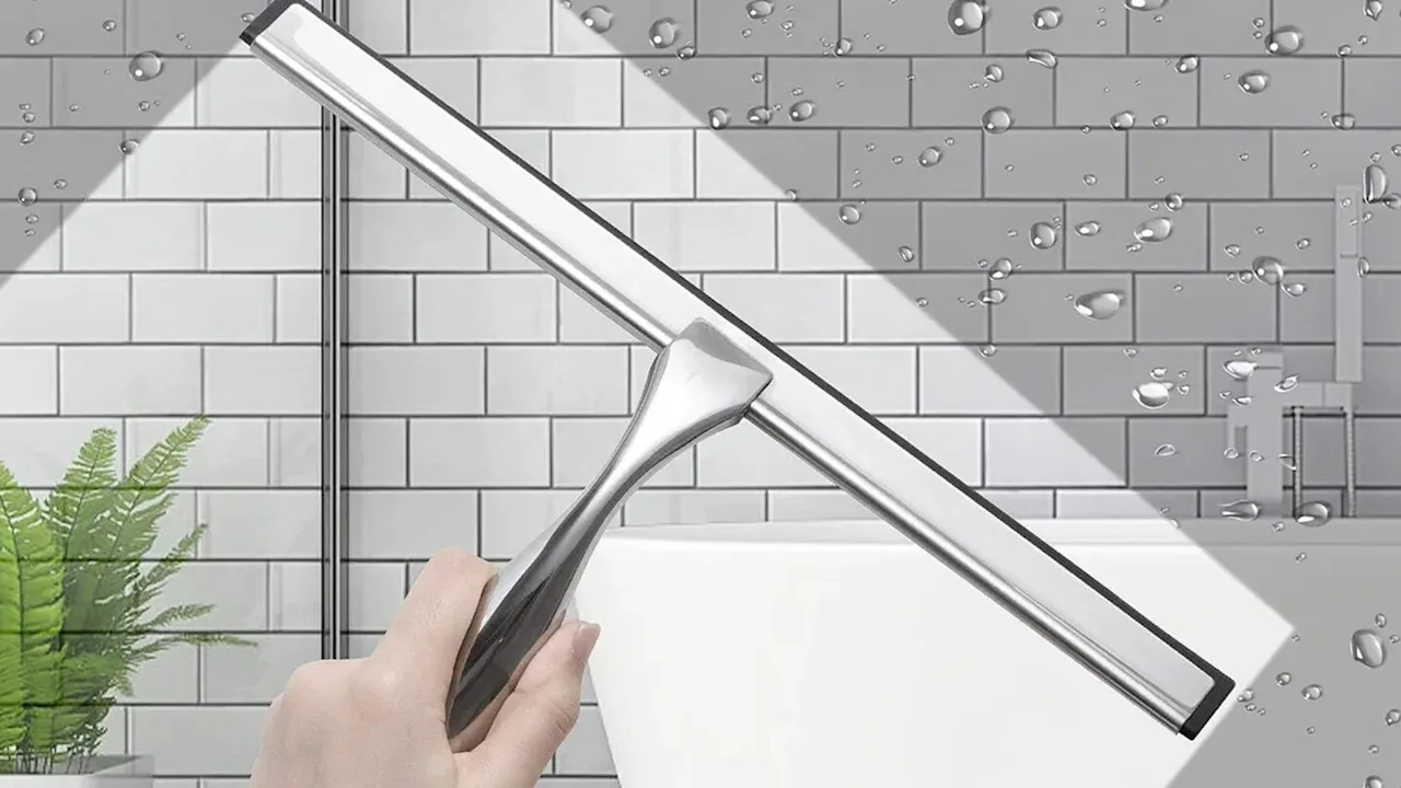 J&V Textiles Stainless Steel Squeegee with 3M Hanger