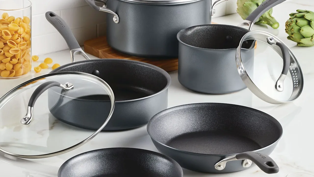 Circulon A1 Series 8-Piece ScratchDefense Nonstick Cookware Set
