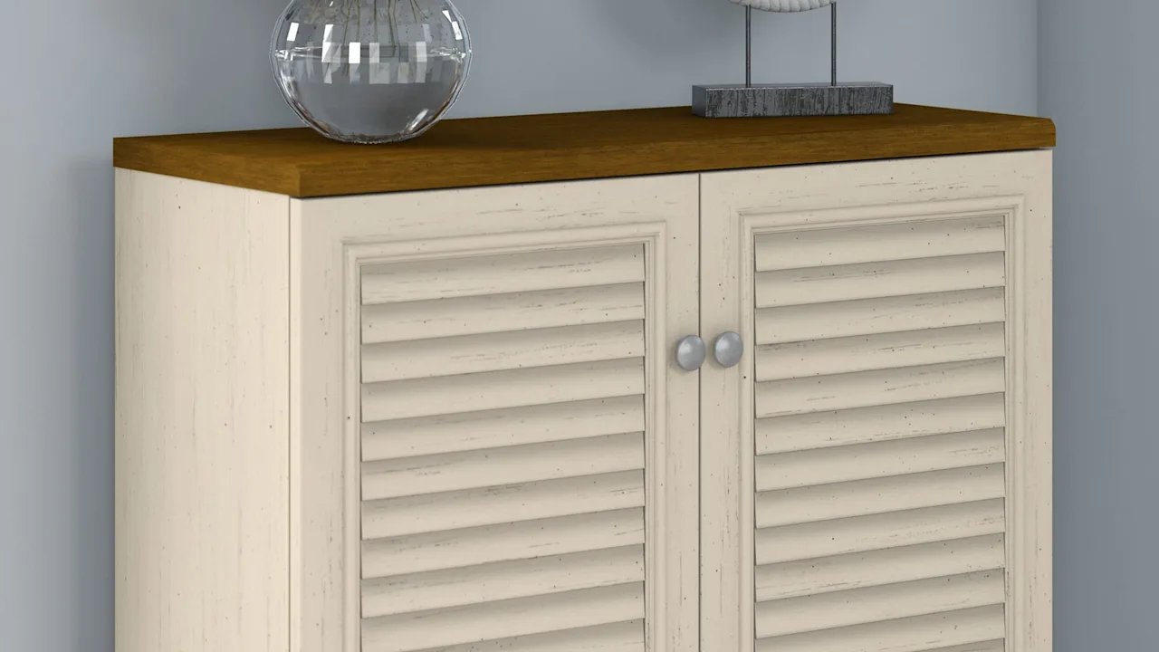 Fairview Small Storage Cabinet with Doors and Shelves