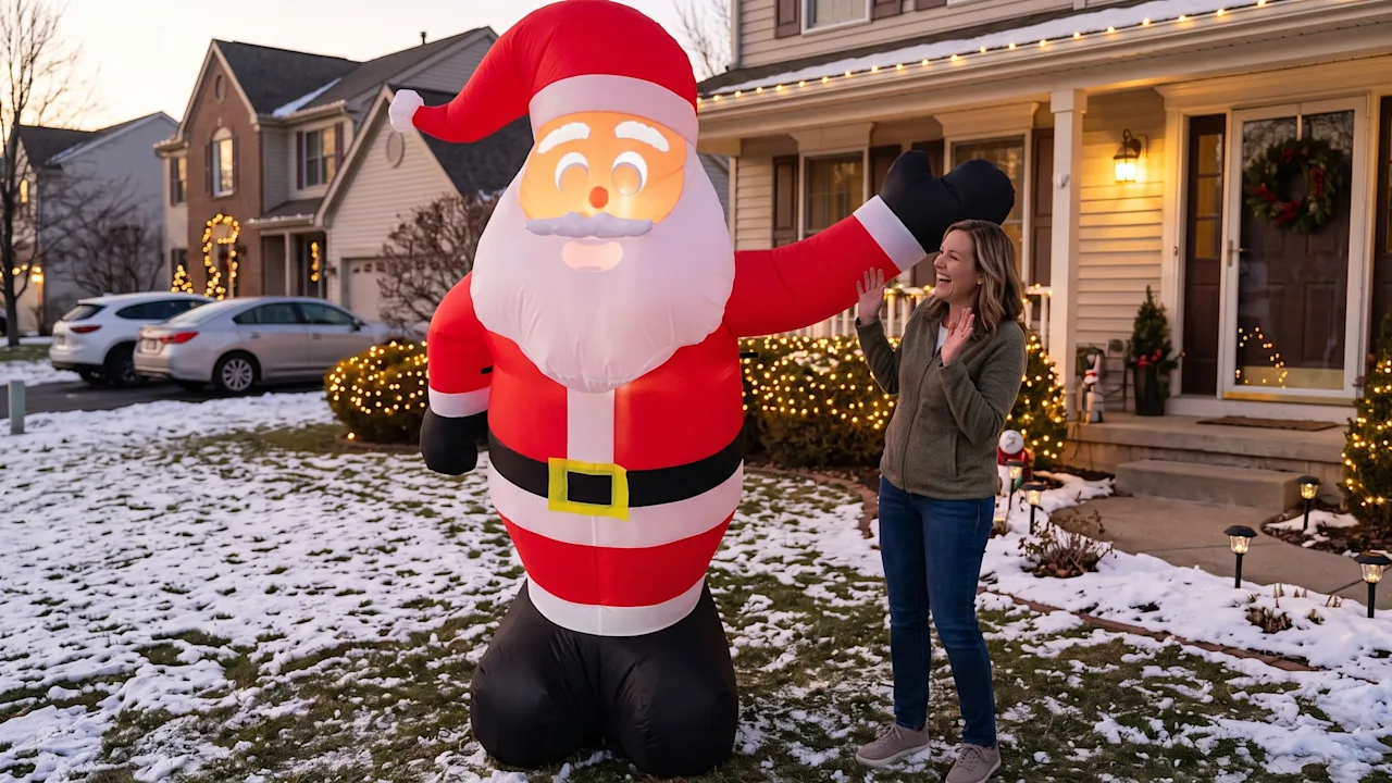 The 7' Inflatable Talking Santa