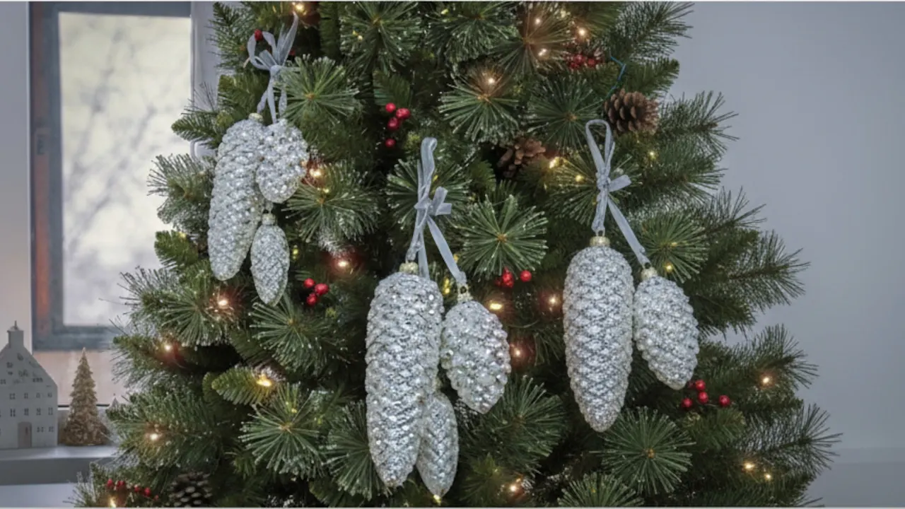 4-pack National Tree Company Handcrafted Glass Pinecone Cluster Ornament