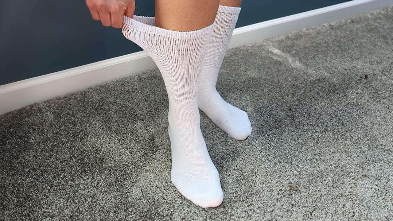 12-Pack: Nextex Apparel Cotton Non-Binding Diabetic Crew Socks