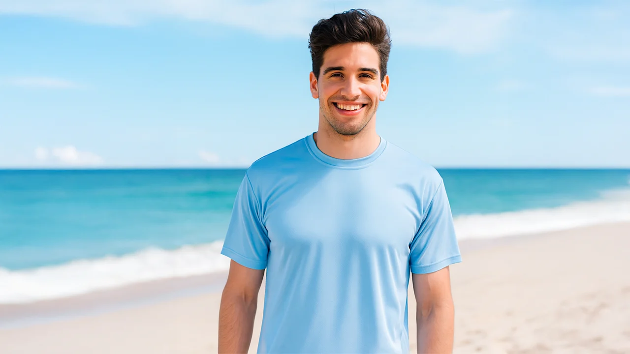 5-Pack: Galaxy by Harvic Men's Short Sleeve Crew Neck Moisture Wicking Tee