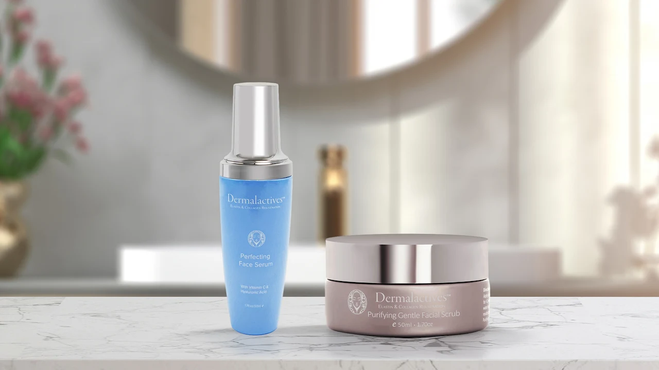 Dermalactives Perfecting Serum & Face Scrub