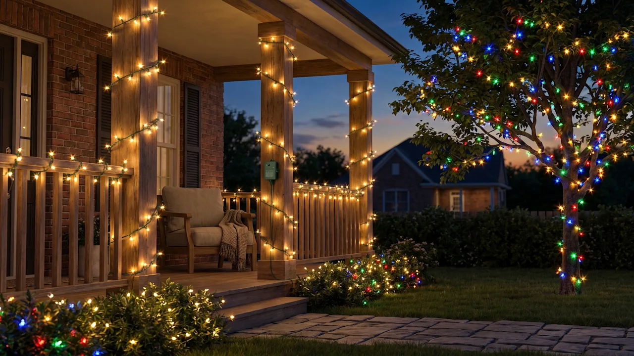 Hakol 750-LED 245' Star String Lights with 9 Modes