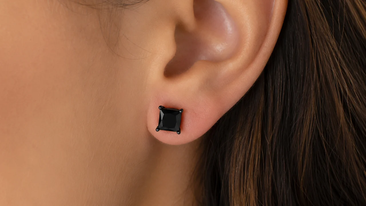 Donatello Gian Sterling Silver Square Studs