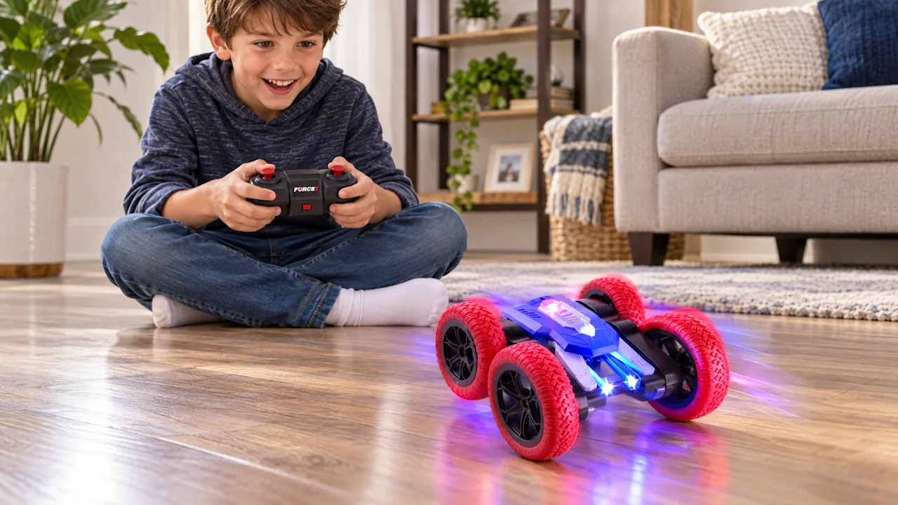 2-Pack: Force1 Tornado+ LED Stunt Car