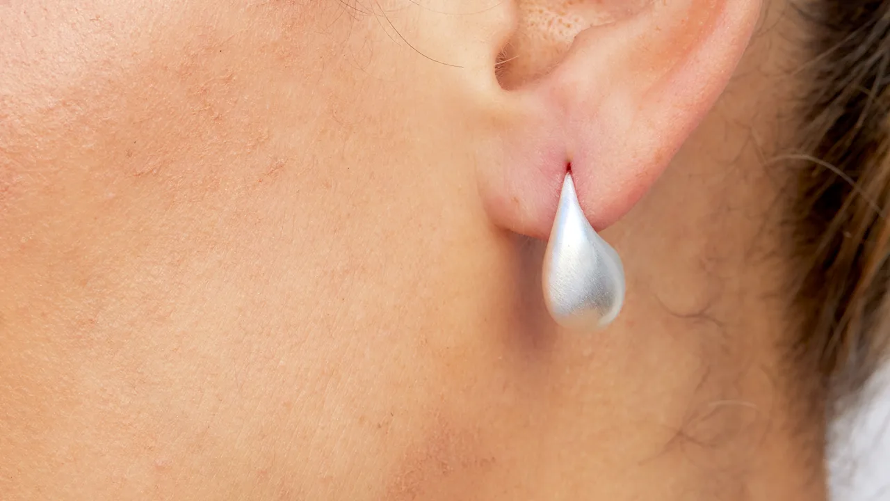 Savvy Cie Teardrop Huggie Earrings