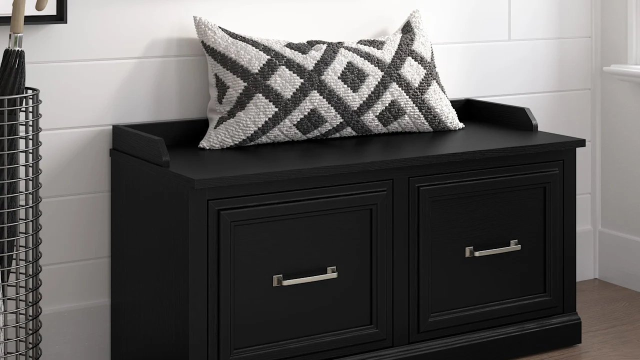 Woodland 40W Shoe Storage Bench with Doors