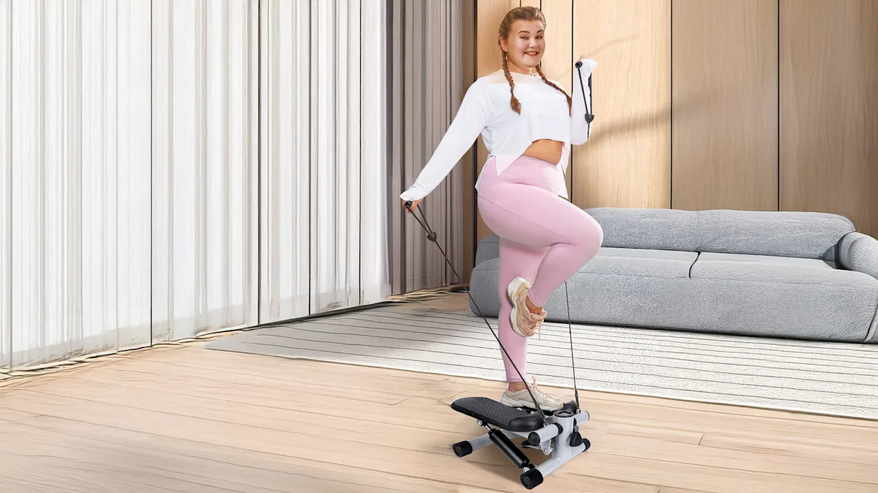 The Compact 4-Piece Mini Fitness Stepper Set