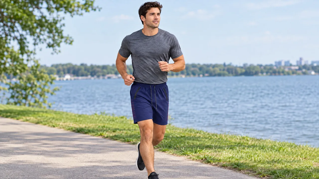 3-Pack: GBH Men's Perforated Performance Training Shorts with Zipper Pockets