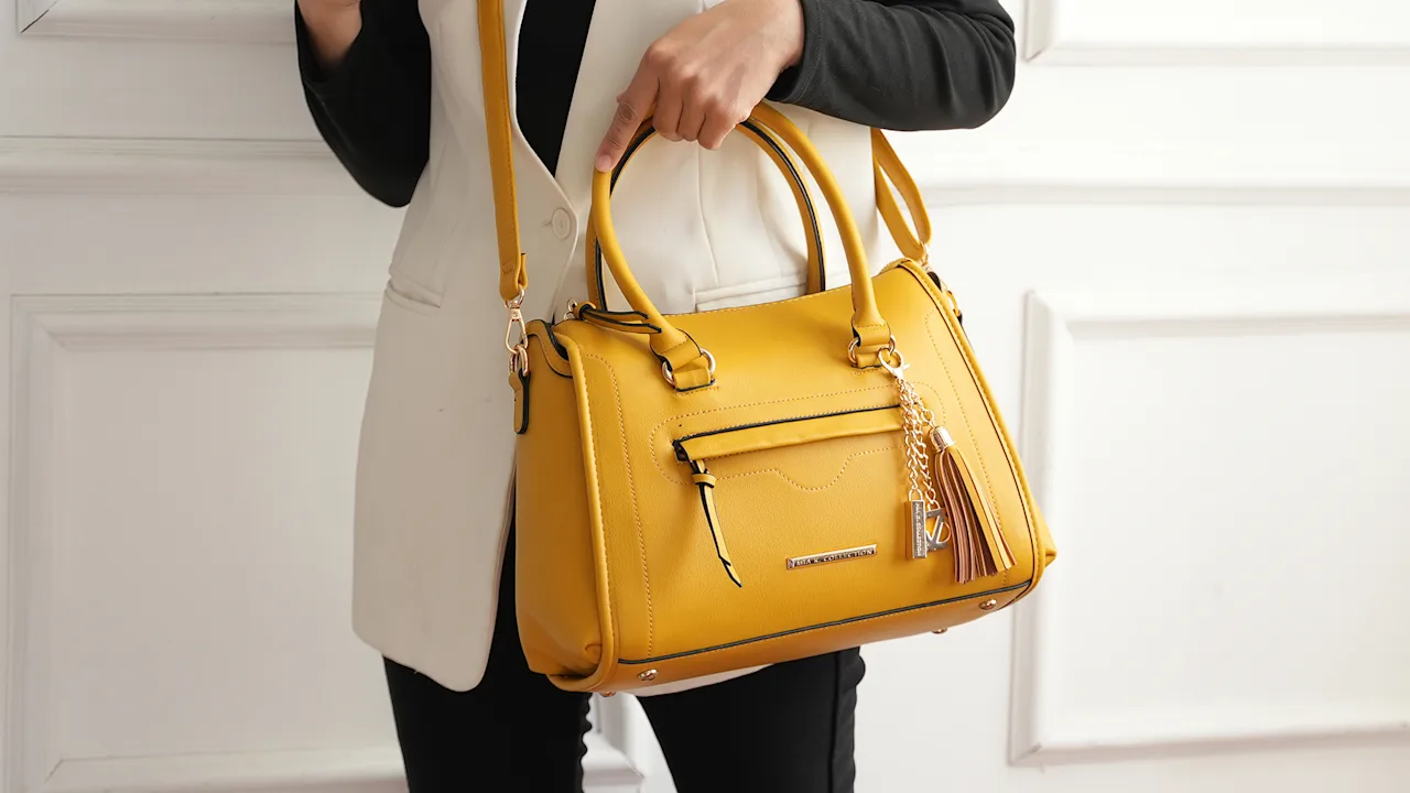 MKF Collection Valeria Shoulder Bag Satchel with Keyring by Mia K