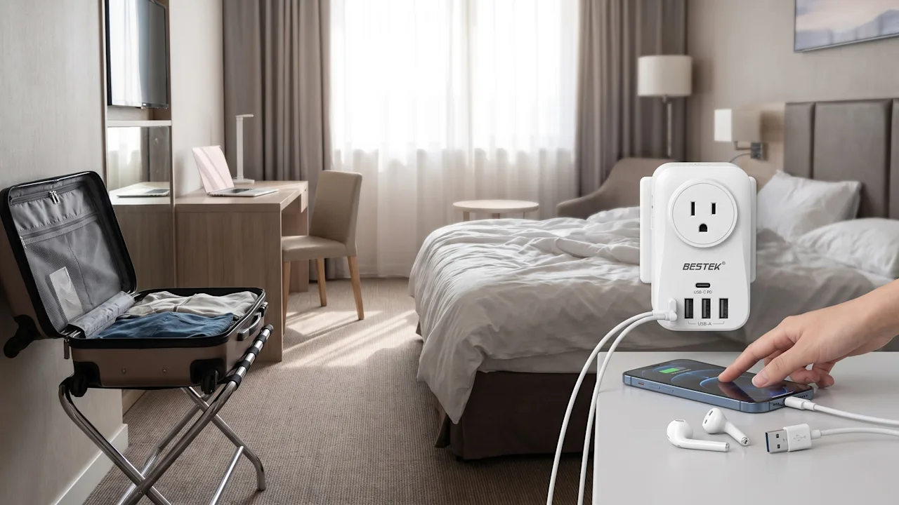 Bestek 3000W International Travel Adapter with PD 3.0