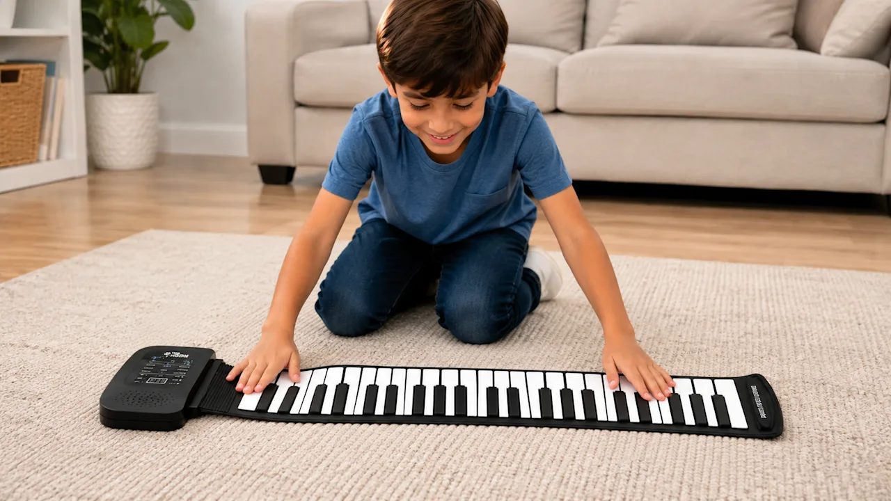 The Roll-Up Electronic Piano