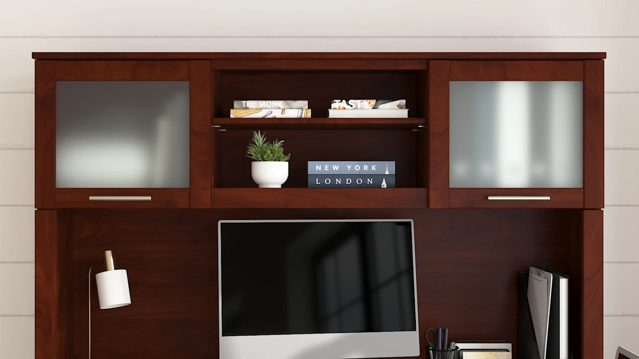 Bush Home Somerset 60W Desk Hutch