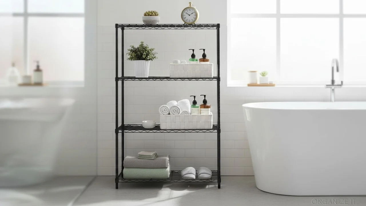The Foldable 4-Tier Storage Shelf