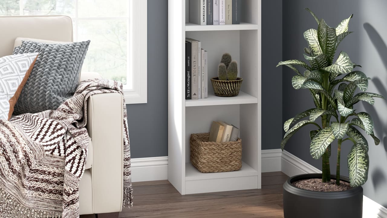 Universal 17W Narrow 5 Shelf Bookcase