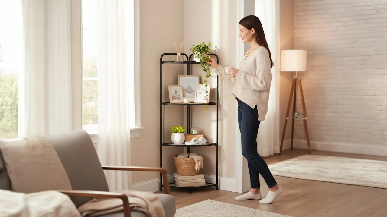 The Foldable Corner Shelf Unit
