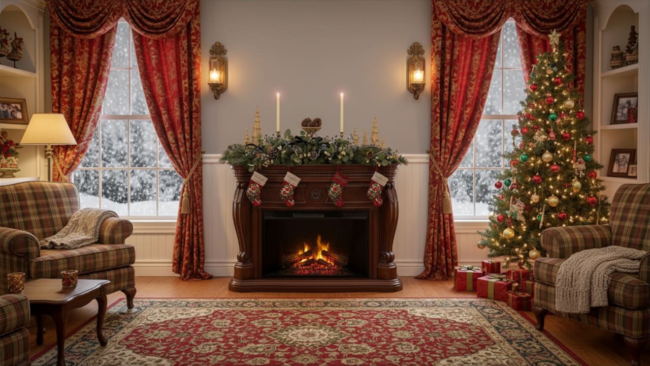 National Tree Company 60" Swiss Chic Swag