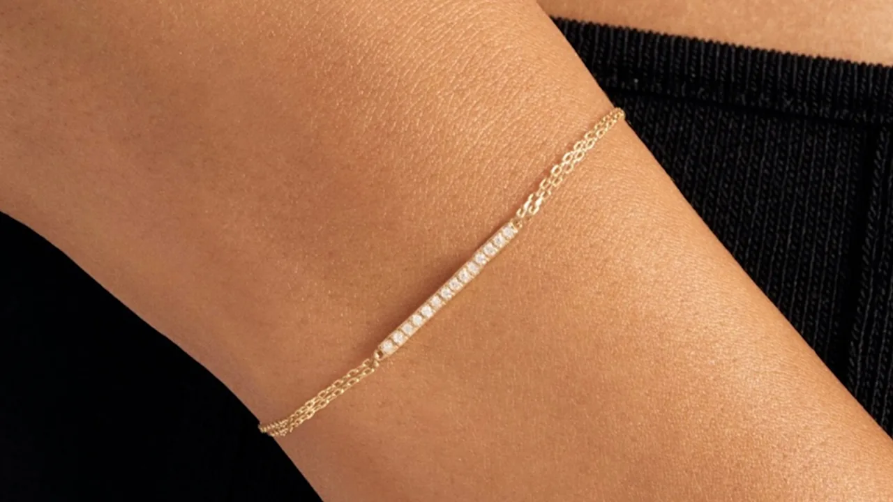 Donatello Gian Multi Strand Crystal Bracelet