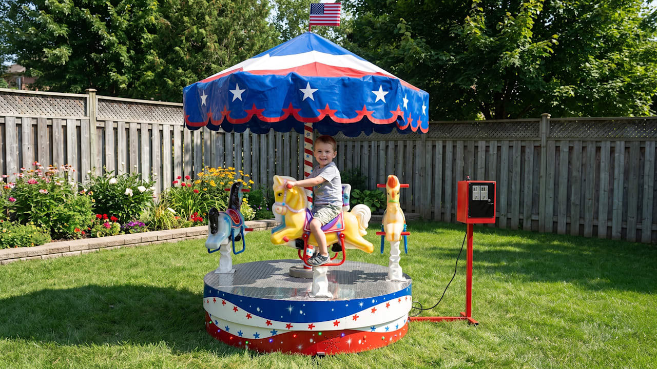 The Backyard Amusement Park Carousel