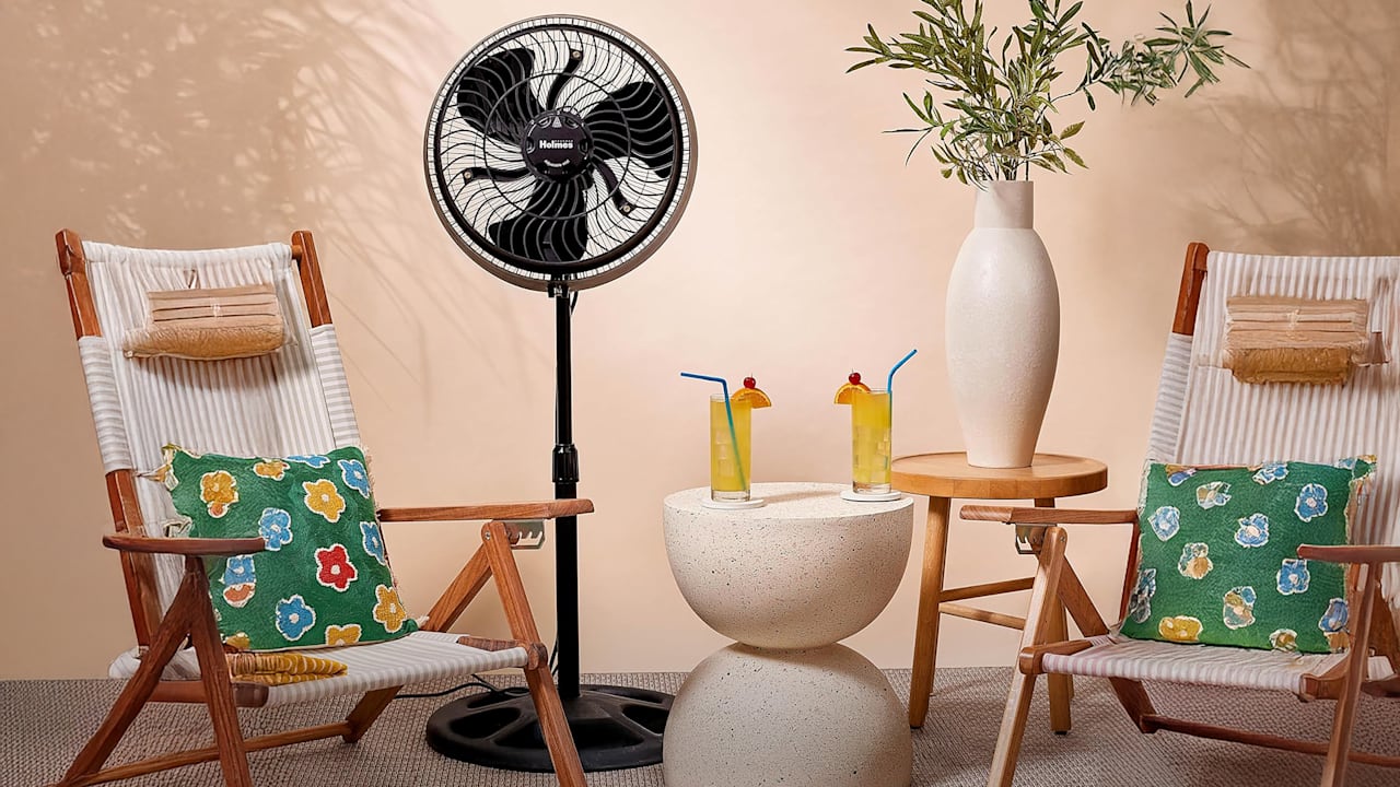 Holmes 16" Outdoor Misting Fan With Hose Connection