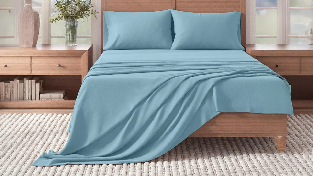 Bibb Home Ultra-Soft 4-Piece 100% Cotton Flannel Sheet Set