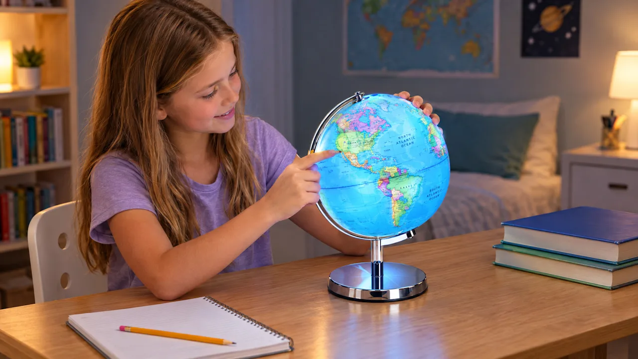 The Illuminated Earth And Constellation Globe