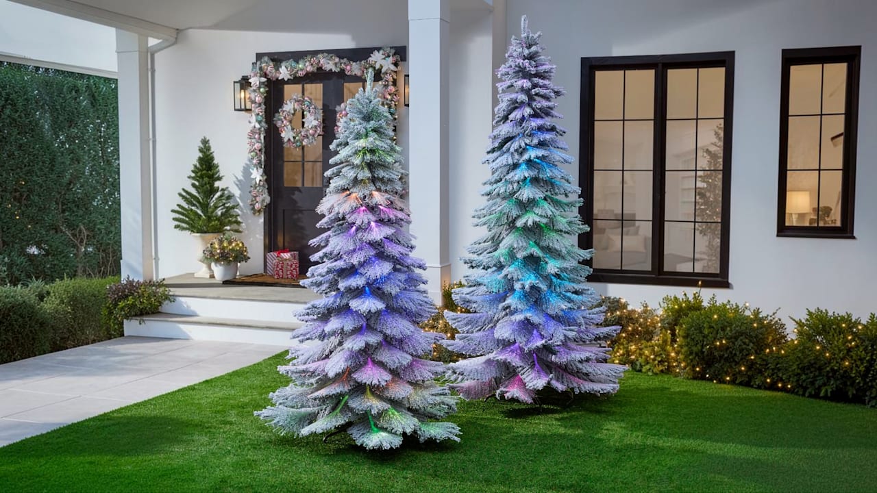 The Flocked Fiber-Optic Christmas Tree