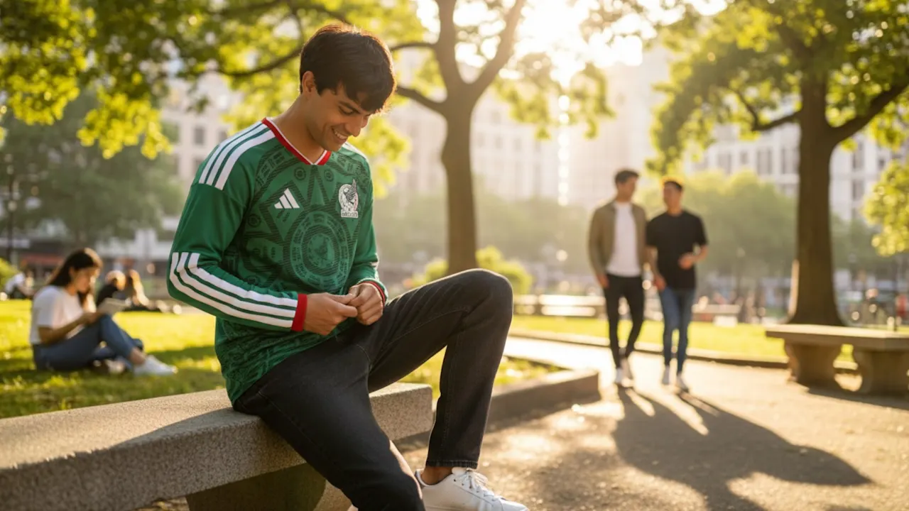 Jersey Adidas México 2026 de Local de Manga Larga (Grande)