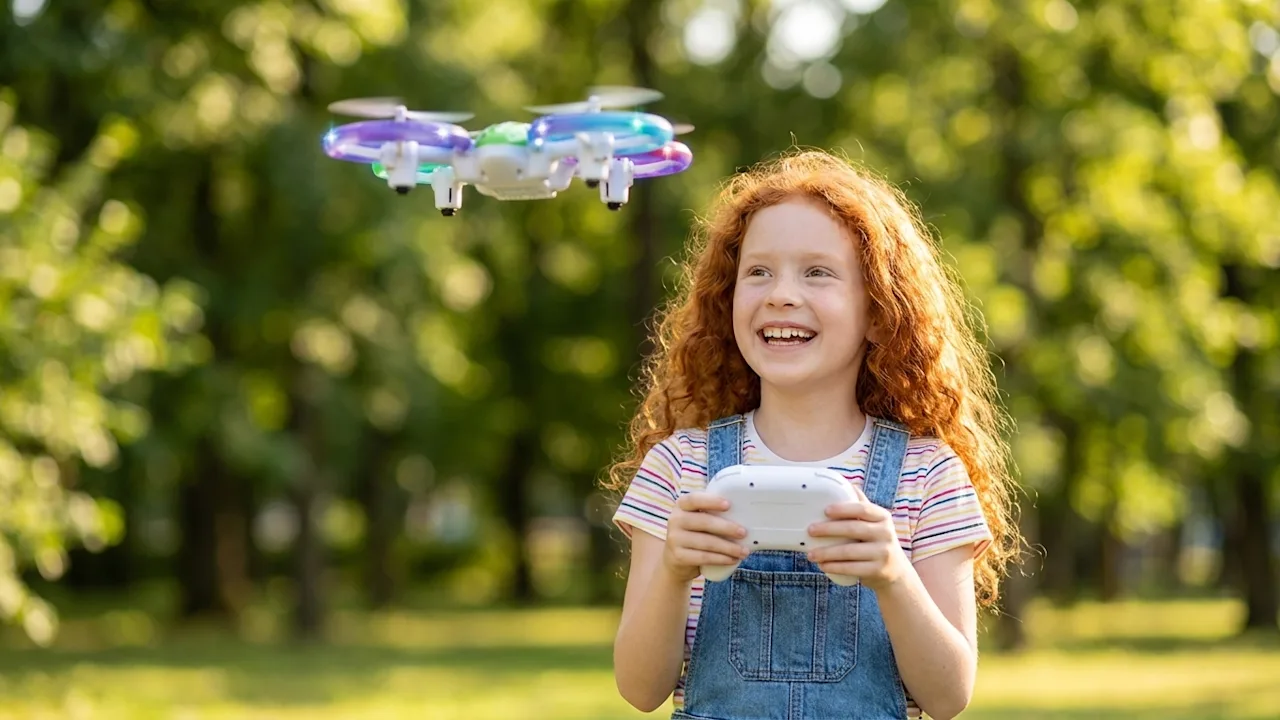 The Night-Flying Illuminated Drone