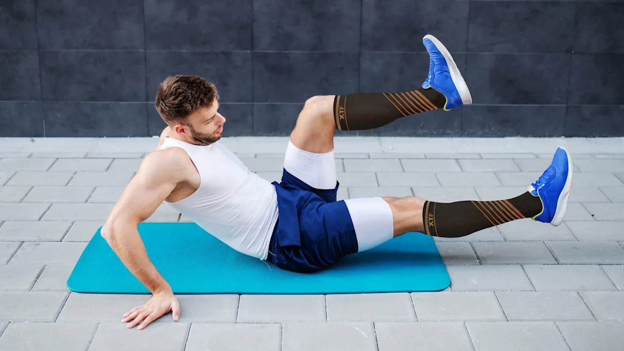 6-Pack: XTF Copper-Infused Collection Knee-High Ultra V-Stripe Compression Socks