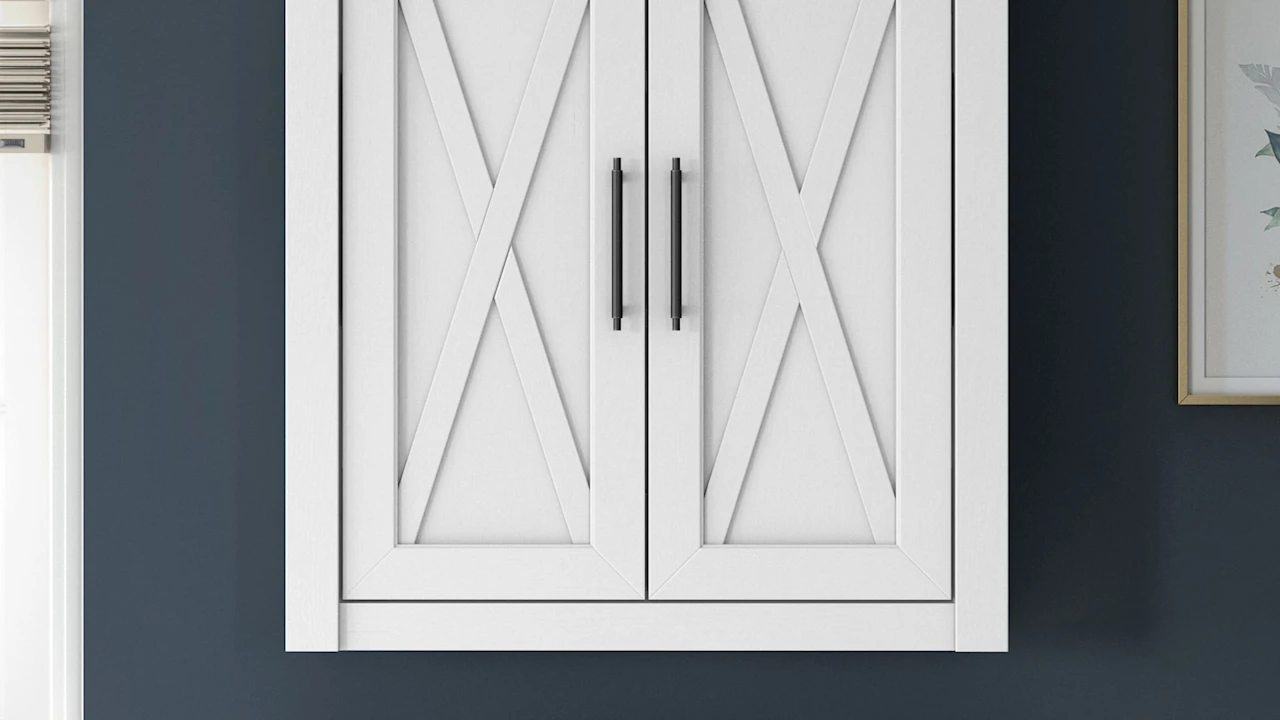 Key West Bathroom Wall Cabinet with Doors