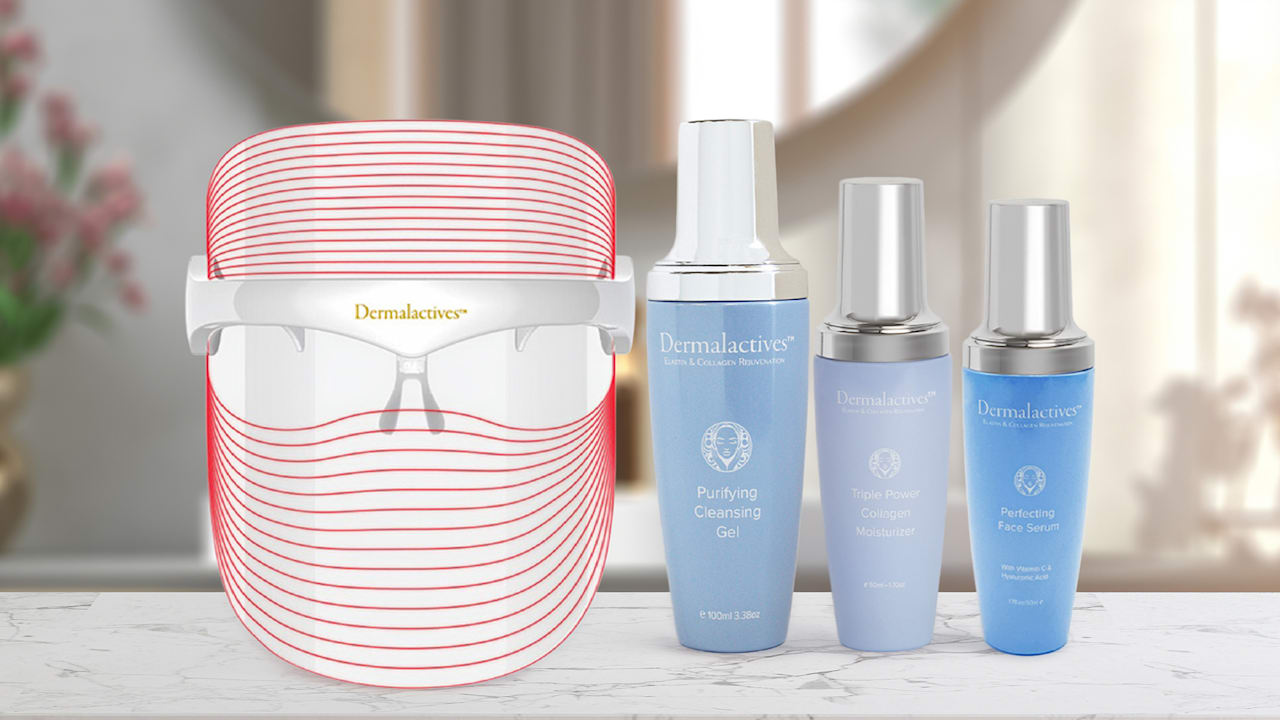 Dermalactives Cleansing Gel, Serum, Moisturizer & LED Mask Collection