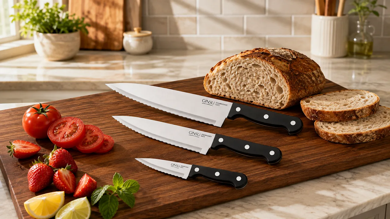 Ginsu 3-Piece Kiso Chef and Paring Knives Set
