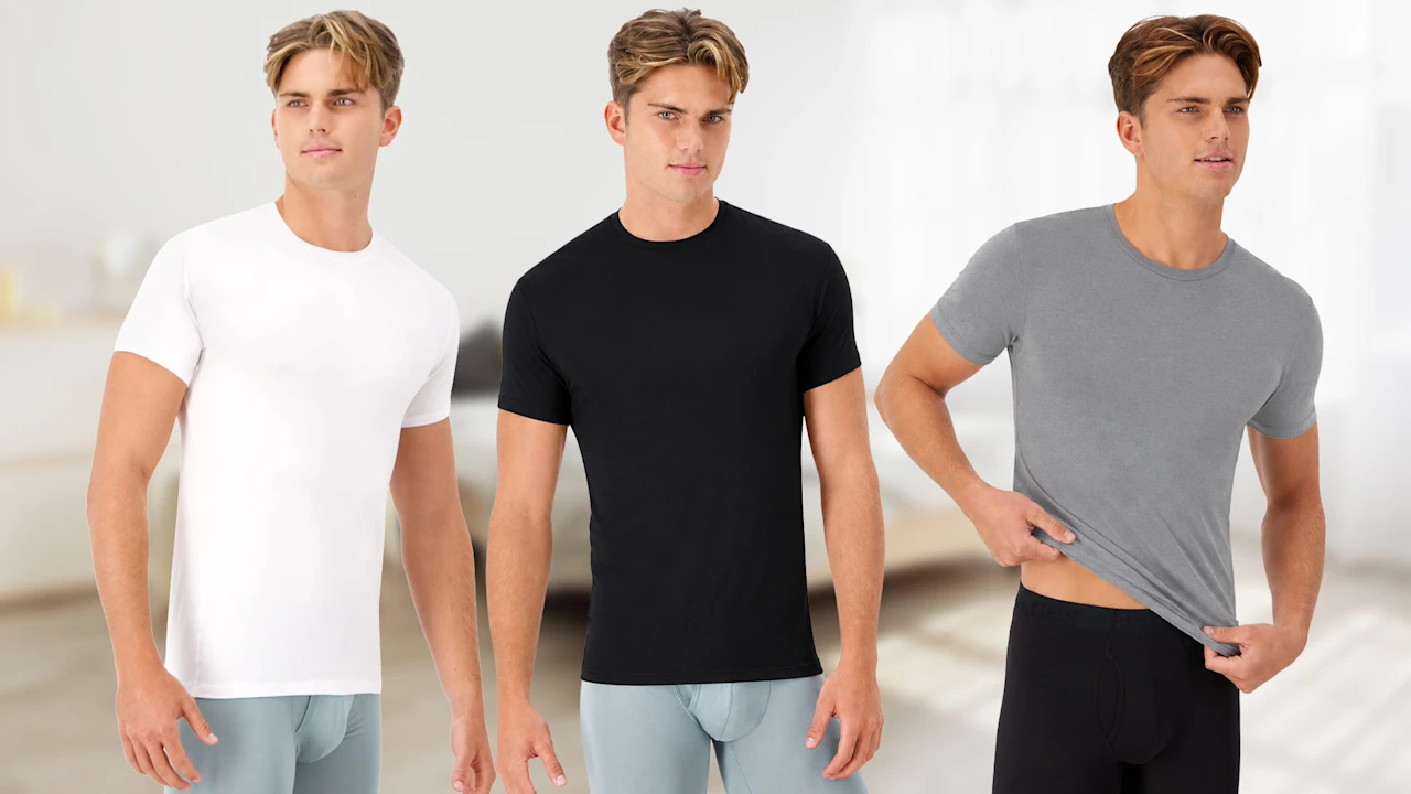 9-Pack: Hanes Originals SuperSoft Men's Crewneck Short Sleeve Tees