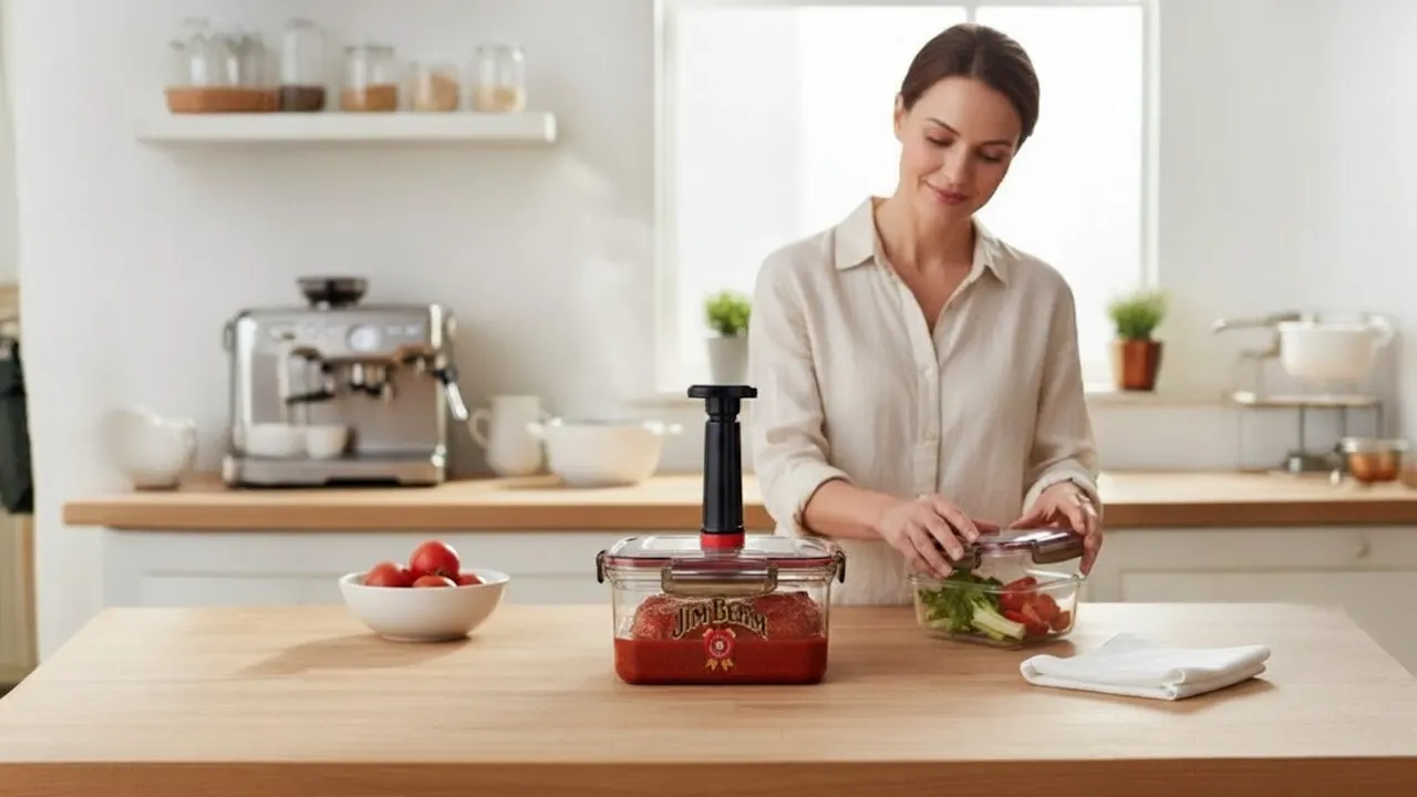 Jim Beam Vacuum Seal Marinade Container