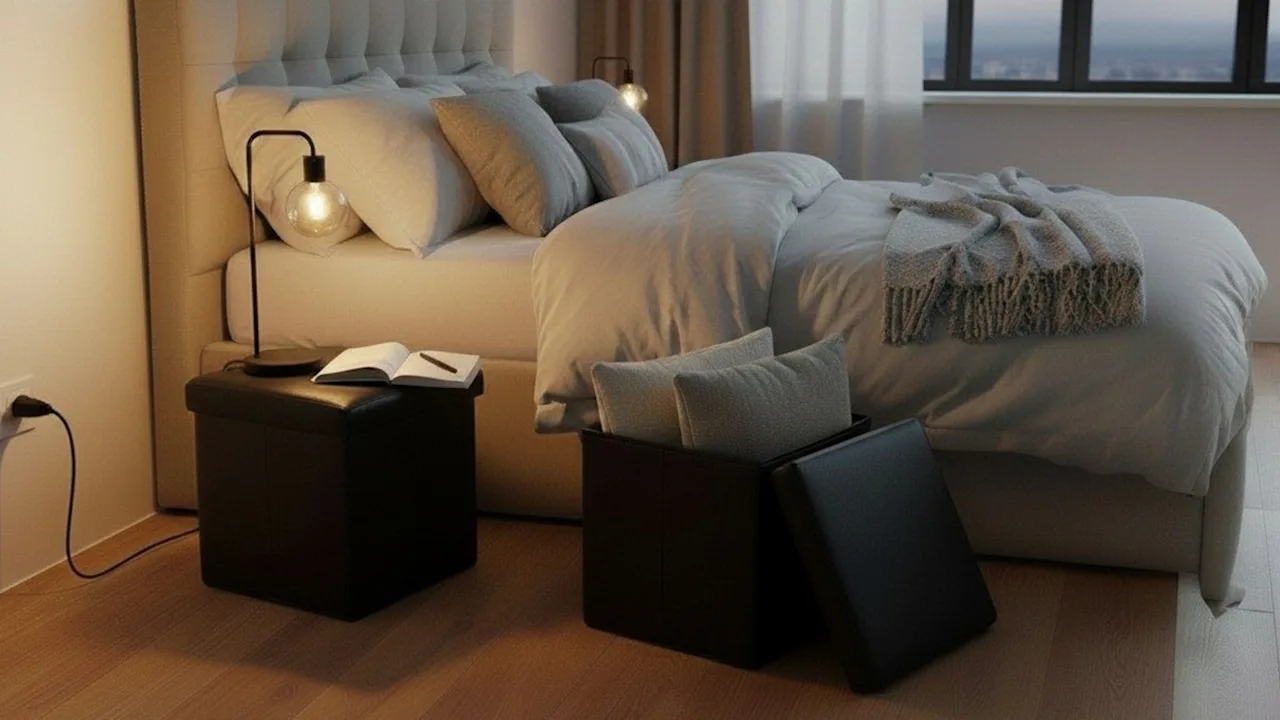 The Storage Ottoman Foot Rest Stool